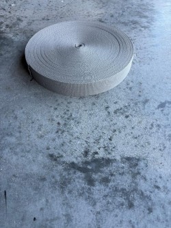 2" Inch / 50mm Grey Nylon-Polypropylene Weaved Webbing - Product Image