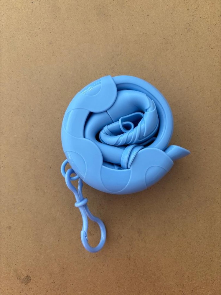 NewColor-SpecialHolidayPricingPiranhaDiveFoldablePocketSnorkelwCaseHolderinPeriwinkleBlue