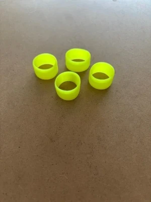 New Color! Silicone Gripper Bands 4 Pack "Neon Yellow Yellow Color"  - Product Image