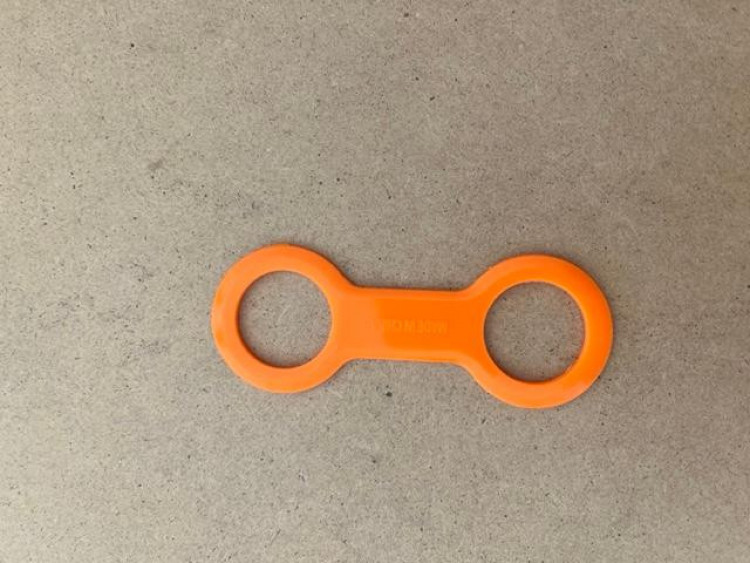 Silicone Snorkel Keepers "ORANGE" , Piranha Dive Shop