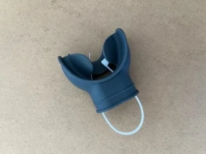 New Color! Silicone "Tough Bite" Mouth Piece     "Grey" - Product Image