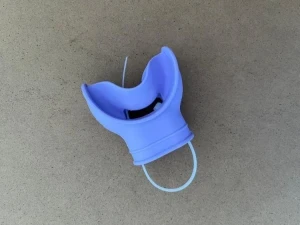 New Color! Silicone "Tough Bite" Mouth Piece     "Light Purple" - Product Image