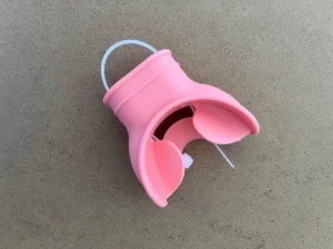 New Color! Silicone "Tough Bite" Mouth Piece     "Light Pink" - Product Image