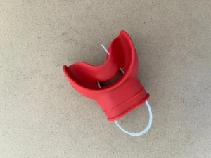 New Color! Silicone "Tough Bite" Mouth Piece    "RED" - Product Image