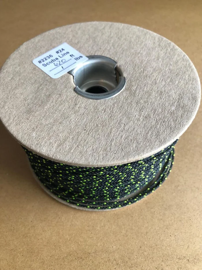 PiranhaProfessionalGrade24DiveLine675ftStealthBlackwYellowTracer