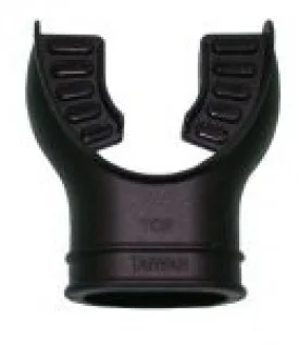 ComfortBiteSiliconeMouthPieceStandardSizeBLACKwBlackaccents