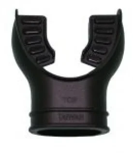 Comfort Bite Silicone Mouth Piece Standard Size "BLACK w/ Black accents"