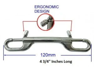Easy Grip 4.75" inch Double Ender Slightly Angled Grip Lip 316 Stainless Steel 