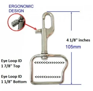 Easy Grip XX-Large Swivel Eye Snap 316 SS Slightly Angled Grip Lip - Product Image