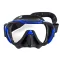 Edge Single Lens ES Mask Black w/ Blue Highlights w/ Comfort Strap