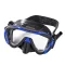 Edge Single Lens ES Mask Black w/ Blue Highlights w/ Comfort Strap