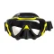 Edge Single Lens ES Mask Black w/ Yellow Highlights w/ Comfort Strap