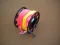 Gap mini Finger Spool w/ 50 Ft Flat Pink Dive Line &amp; Swivel!! "Black Finish" 