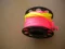 Gap mini Finger Spool w/ 50 Ft Flat Pink Dive Line &amp; Swivel!! "Black Finish" 