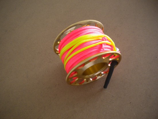 GapminiFingerSpoolw50FtFlatPinkDiveLineSwivelCopperFinish