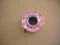 Gap mini Finger Spool w/ 50 Ft Flat Pink Dive Line &amp; Swivel!! "Light Grey/Smoke Finish" 