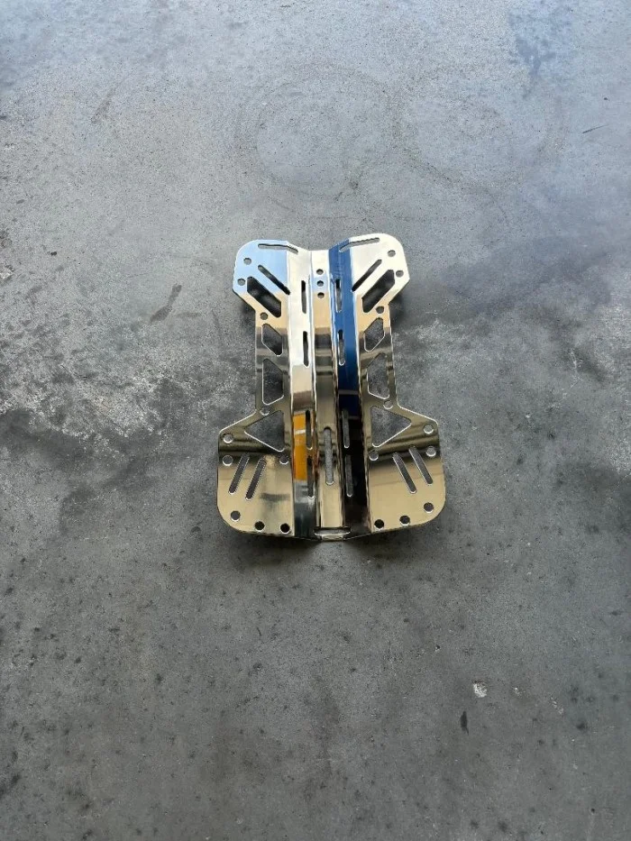 HighlyPolished316LighterWeightPiranhaDiveStainlessSteelBackplate