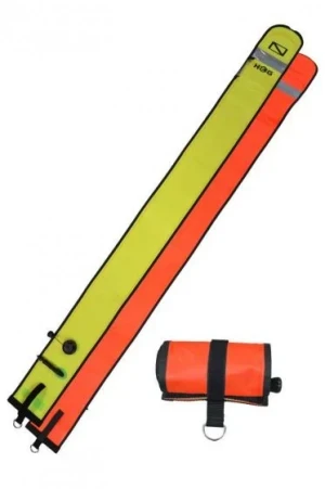Hog! 6ft Orange / Yellow SMB w/ Reflective Tape "Duck Flapper Valve Bottom" - Product Image