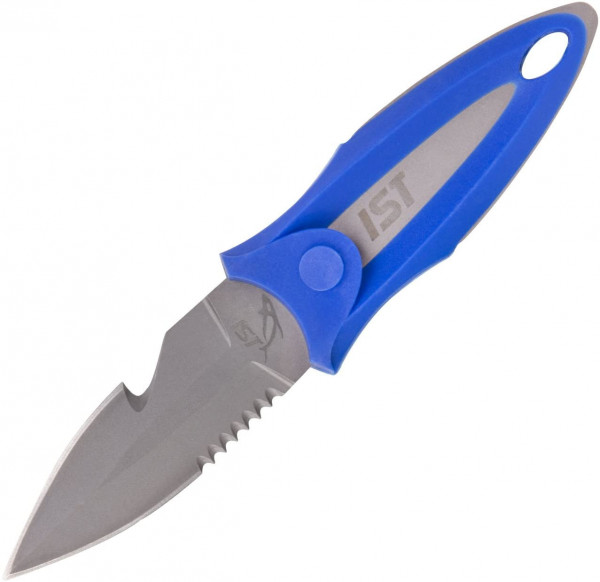 ISTTitaniumCompactBcKnifewSheathBlueHandle
