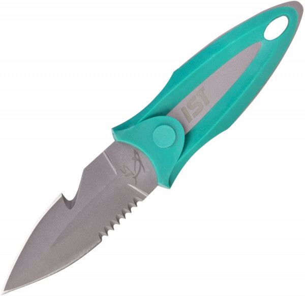 ISTTitaniumCompactBcKnifewSheathGreenHandle
