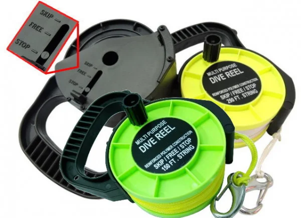 290RecreationalReelwYellowLineGreenBody