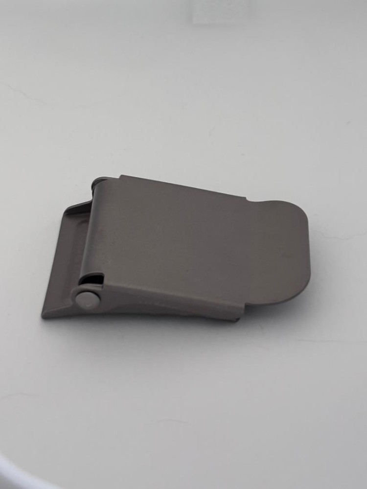 New! Light Grey-Silver Titanium Lightweight 3 slot Buckle Curved Style 