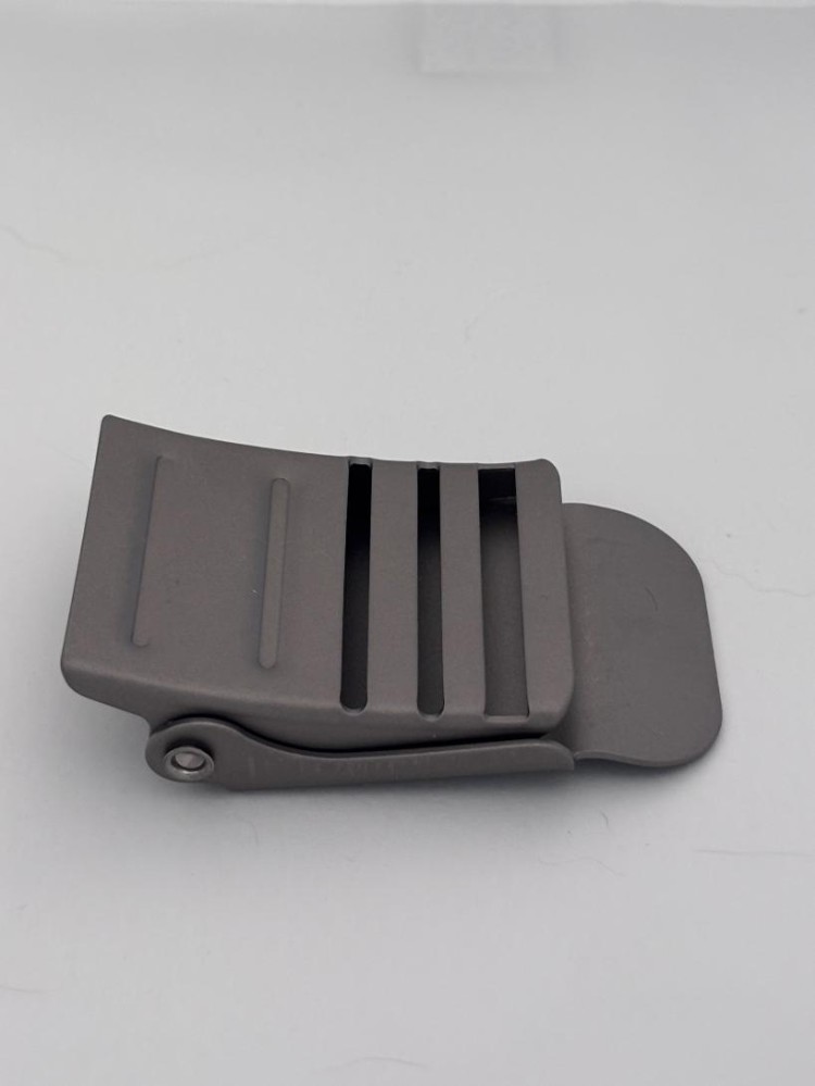 New! Light Grey-Silver Titanium Lightweight 3 slot Buckle Curved Style 