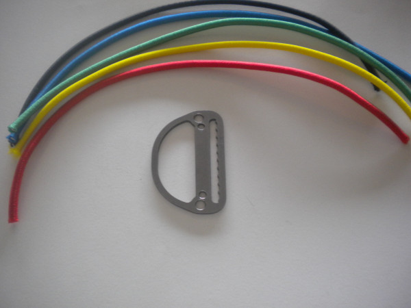 Low Profile Slide Locking D-Ring Flat Design w/ Bungee Included Your Choice! "Select Flat or Bent Design - Product Image