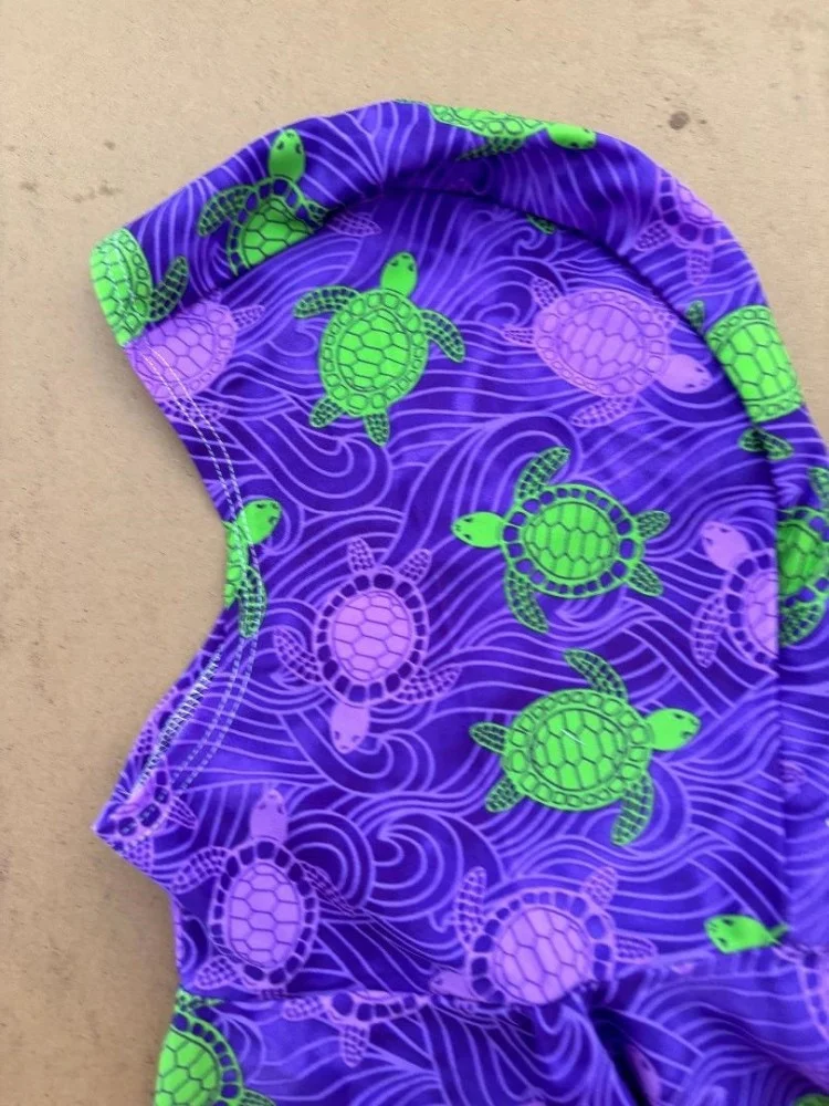 LycraFullyTrimmableHoodTurtleDesign
