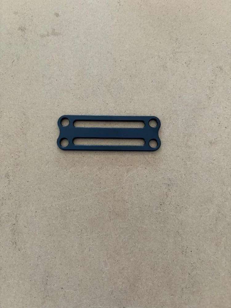 NewMaterialandcolorSideMountCanisterTri-GlideNoTeethTecBlackAnodizedAluminum2PiecePack