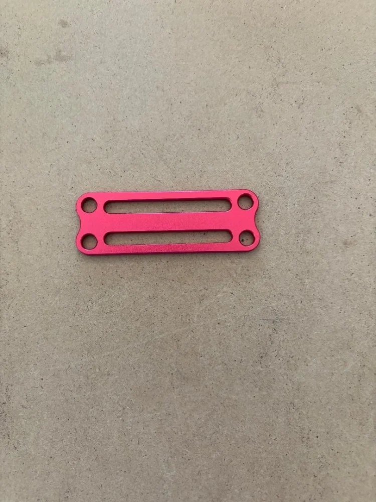 NewMaterialandcolorSideMountCanisterTri-GlideNoTeethRocketRedAnodizedAluminum2piecepack