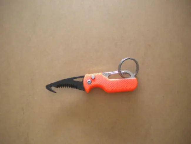 Mini / Compact Safety Knife "Orange body / Black blade"