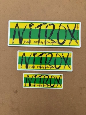 New! Nitrox Stickers 3 piece sticker set 