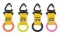 Octo Holder w/ Silicone Ring YELLOW Webbing***PINK Ring