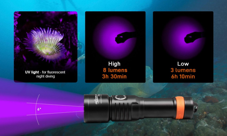 Orca-Torch1300LumenHandHeldLEDDiveUVLight