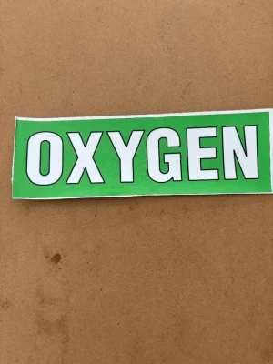New! Oxygen Sticker for Rebreathers! - Product Image
