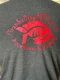 New! Piranha Dive Soft Wearing T-Shirts  RED Logo / Black Mist Color-- Size MEDIUM