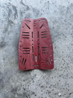 New! Piranha's RED Carbon Fiber Backplate 1 only at this time! - Product Image