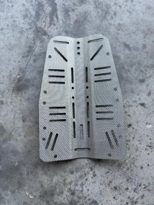 New! Piranha's SILVER Carbon Fiber Backplate  - Product Image