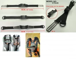 New Product! Chest Strap with Plastic Quick Release Buckle for Harnesses - Product Image