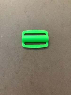 New! Professional POM Grade Slider "No Teeth / Raised center bar!" Purchasing per piece! "Neon GREEN" - Product Image