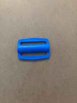 New! Professional POM Grade Slider "No Teeth / Raised center bar!" Purchasing per piece! "Ocean BLUE" - Product Image