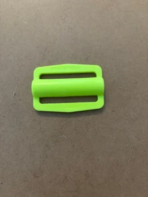 New! Professional POM Grade Slider "No Teeth / Raised center bar!" Purchasing per piece! "Neon Yellow" - Product Image