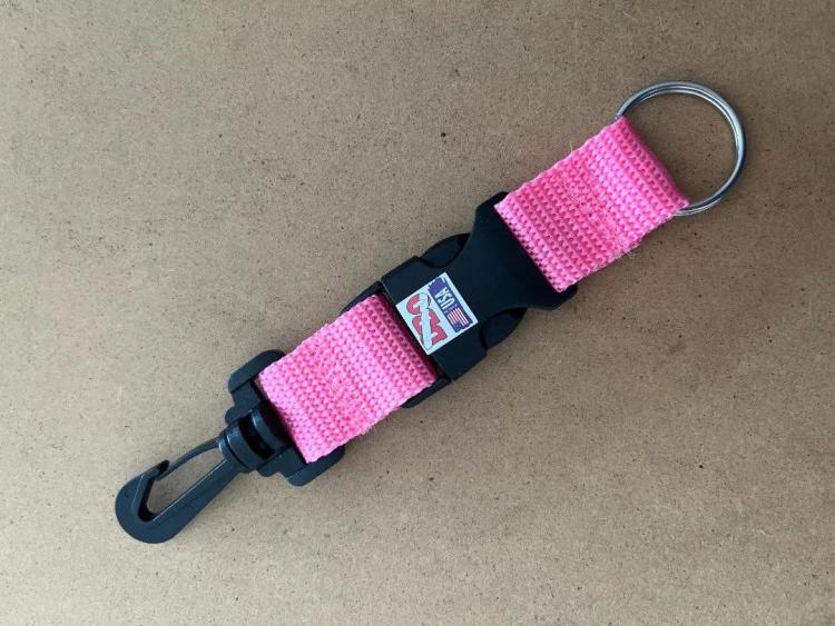 NewQuickReleaseAssemblyClipwithSplitRingononeendPINKWebbing