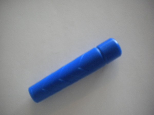 RibbedVinylHoseProtectorinBLUE