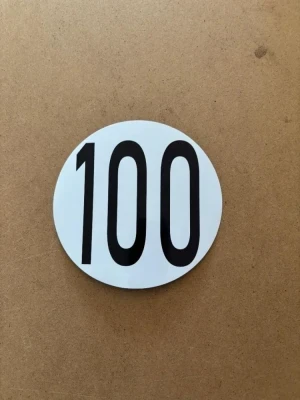 New! Round MOD 100 Sticker for cylinder Bottom Marking! 