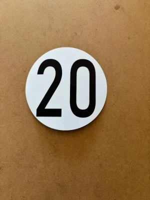 New! Round MOD 20 Sticker for cylinder Bottom Marking! 