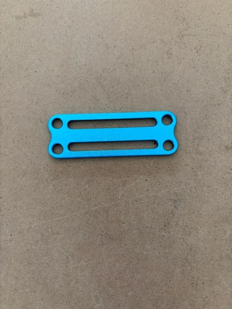 NewMaterialandcolorSideMountCanisterTri-GlideNoTeethOceanBlueAnodizedAluminum2PiecePack