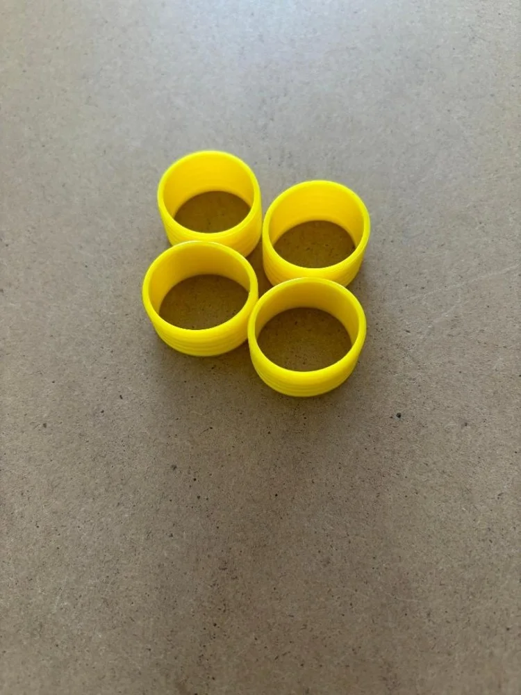 SiliconeGripperBands4PackBrightSafetyYellowColor
