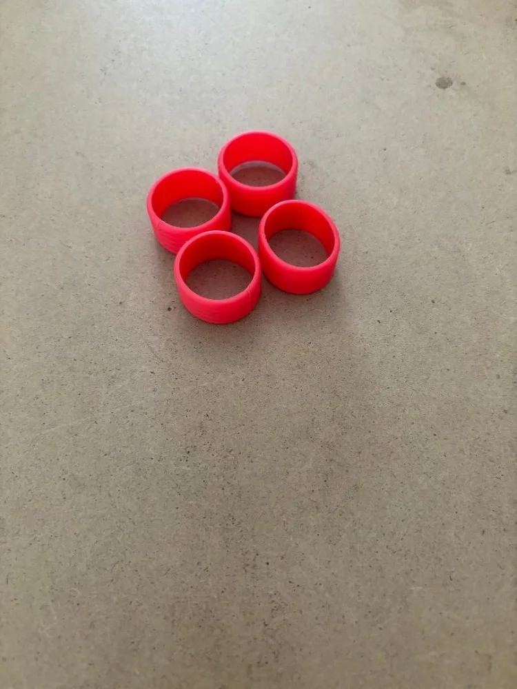 SiliconeGripperBands4PackFireEngineRedColor